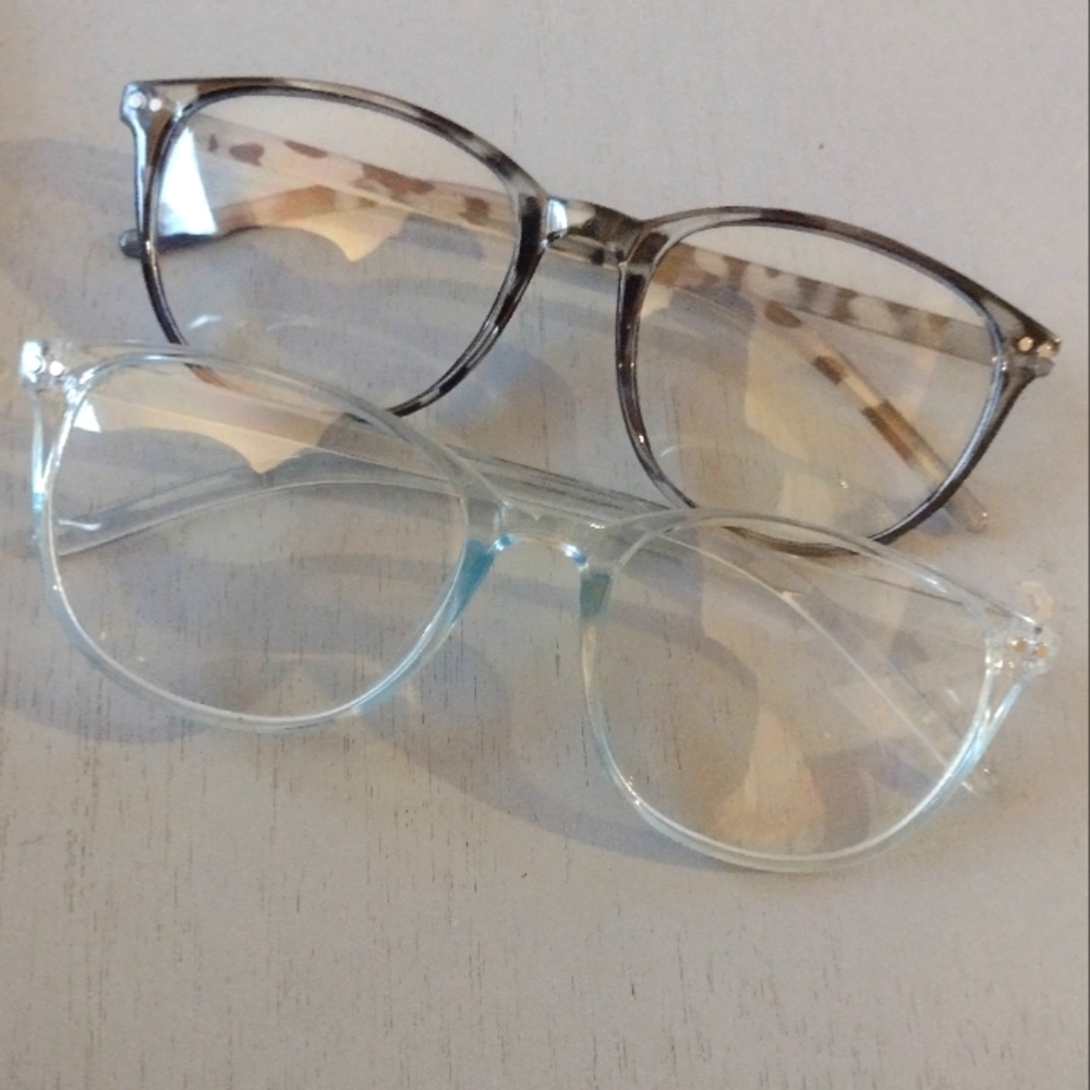 Blue and Black Speckled Bluelight Glasses